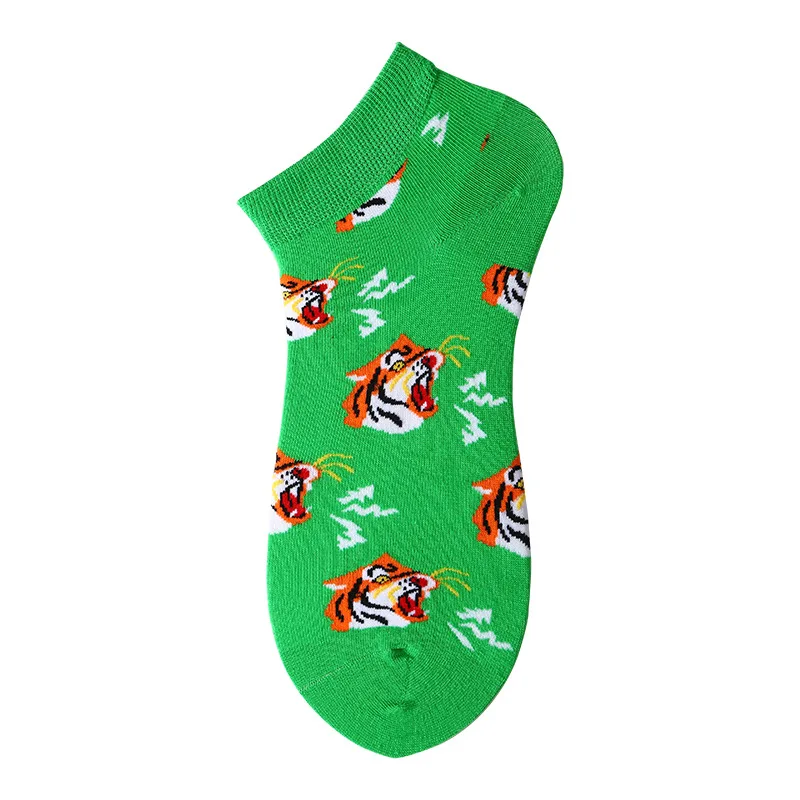 Spring Summer Socks Men Women Sock INS Brand Panda Printed Cotton Socks Europe America Street Short Low Cut Unisex Funny Sox