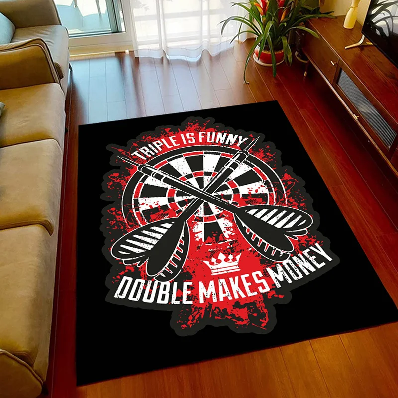 Sport carpet dart target printing carpet game room living room bedroom Area non-slip carpet door mat birthday Rugs gift  home