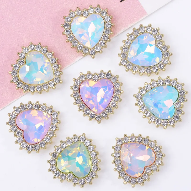 러브 합금 소재 주얼리 패션 헤어 액세서리 그립 클립 머리핀 액세서리, 휴대폰 장식 스팟 도매, 10 개