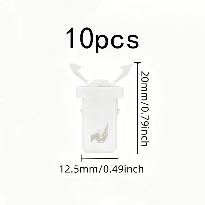 10 pcs Spring Locking Clips for Kitchen Cabinet Doors, Press-Type Self-Locking, Strong Spring Tension