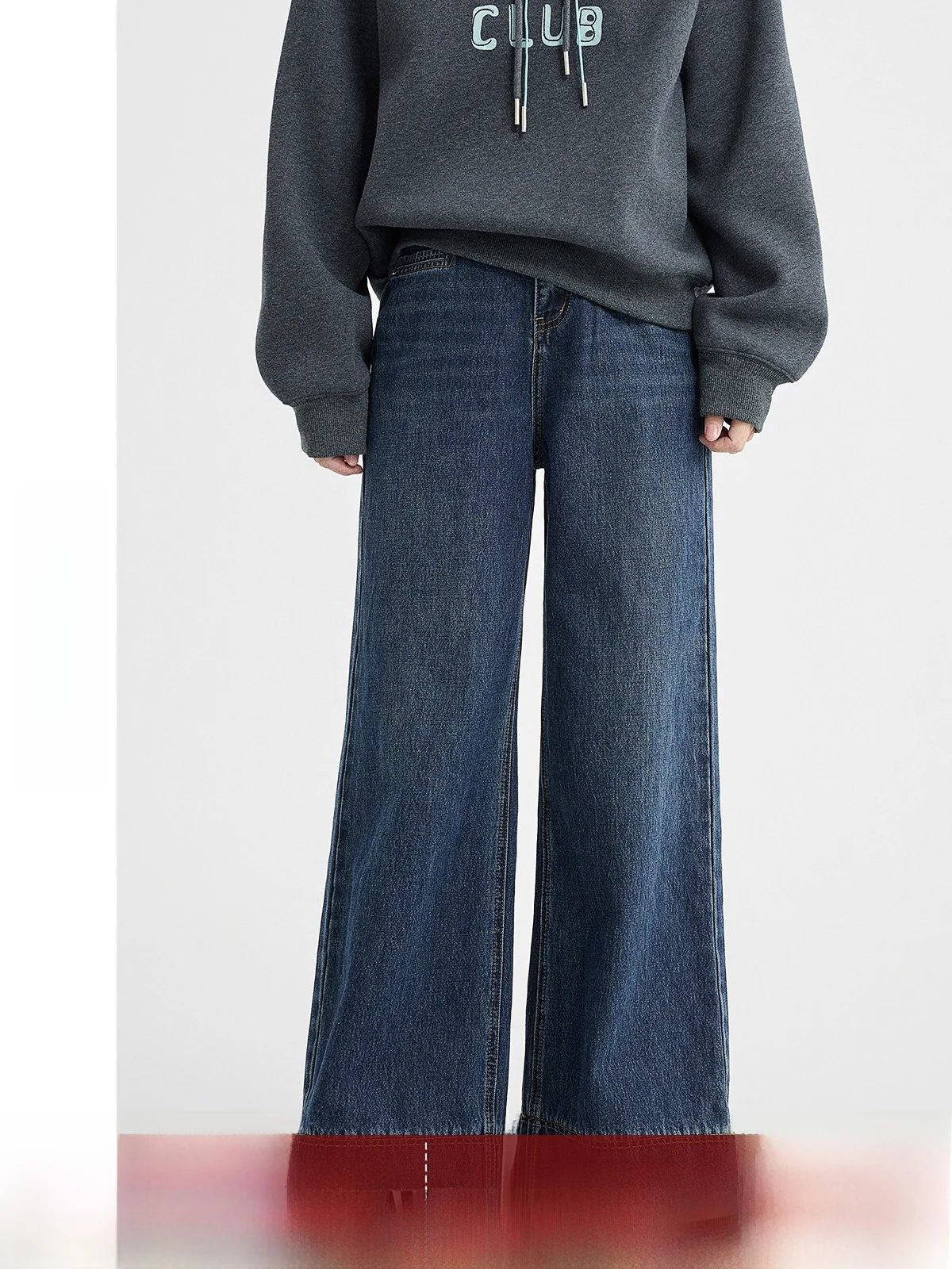 

High Waist Wide Leg Jeans Women's Spring Casual Versatile Loose Fit Slimming Straight Cut Pants Spring 2026 New Arrival