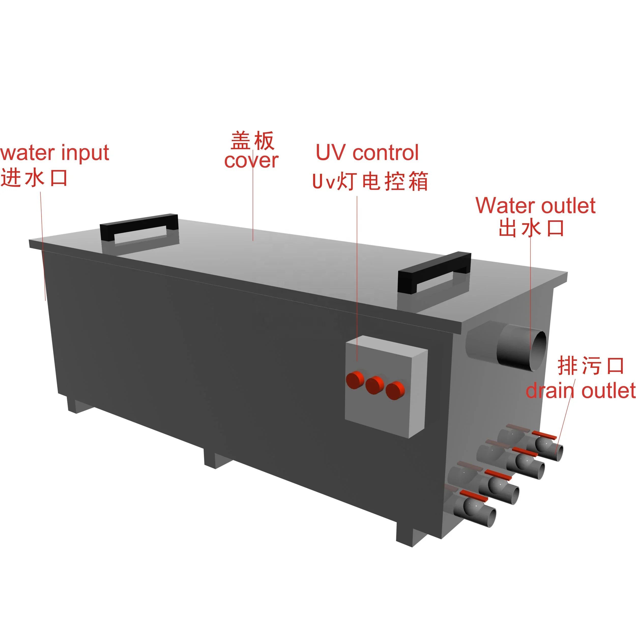 High quality fish tank internal aquarium filter for fish farming RAS system equipment