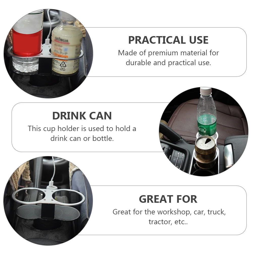

2 Pcs Car Cup Holder Beverage for Auto Container Water Organizer Stand Abs Bottle Rack