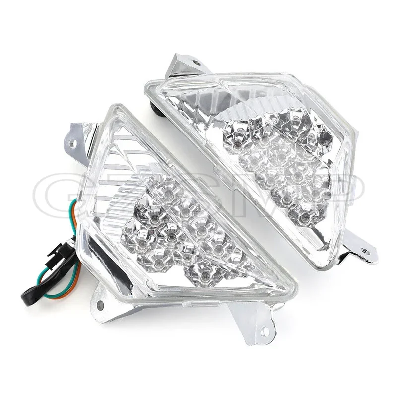 Motorcycle Flasher Light Front LED Turn Signal Indicator fit For KAWASAKI NINJA 250 300 400 650 1000 ZX6R ZX-4R Z1000SX