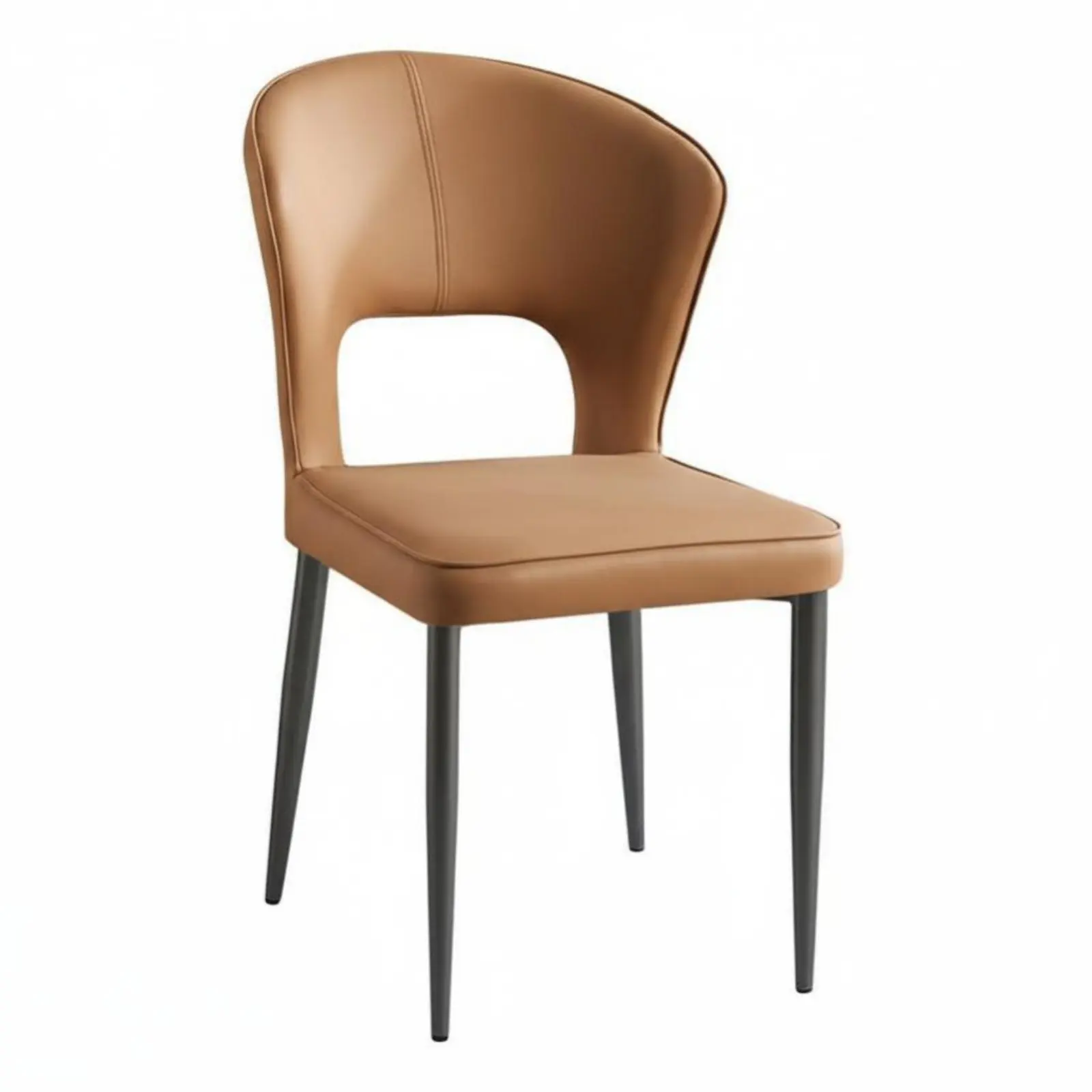 

Curved spinerest Side Chair Nordic Design Dining Seat Modern design multipurpose Use for Homeowners, Adults