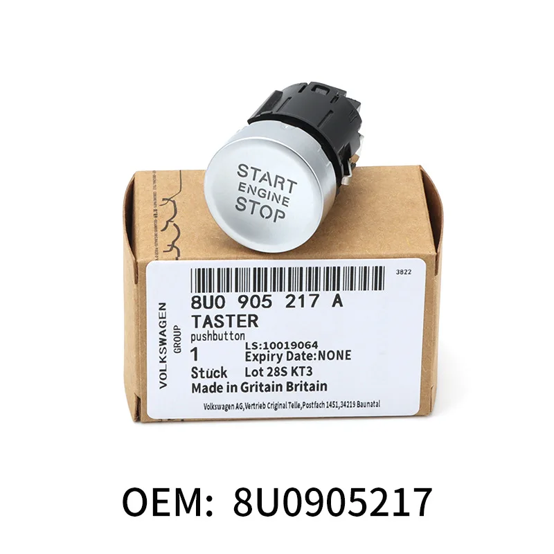 8U0905217A is suitable for Audi Q3 Q2L RSQ3 one key start ignition switch button 8U0905217C