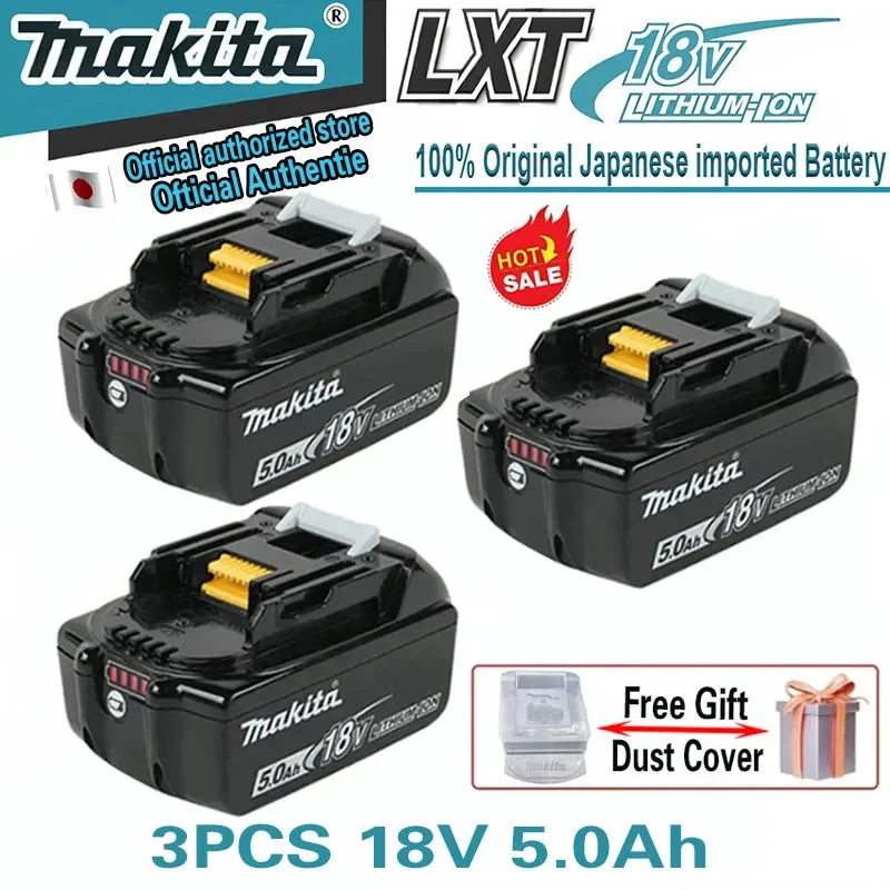 

Makita 18V Battery 6Ah 18650 Lithium ion Replacement BL1860B BL1860 BL1850 Rechargeable Power Tool Battery DDF486 DF488