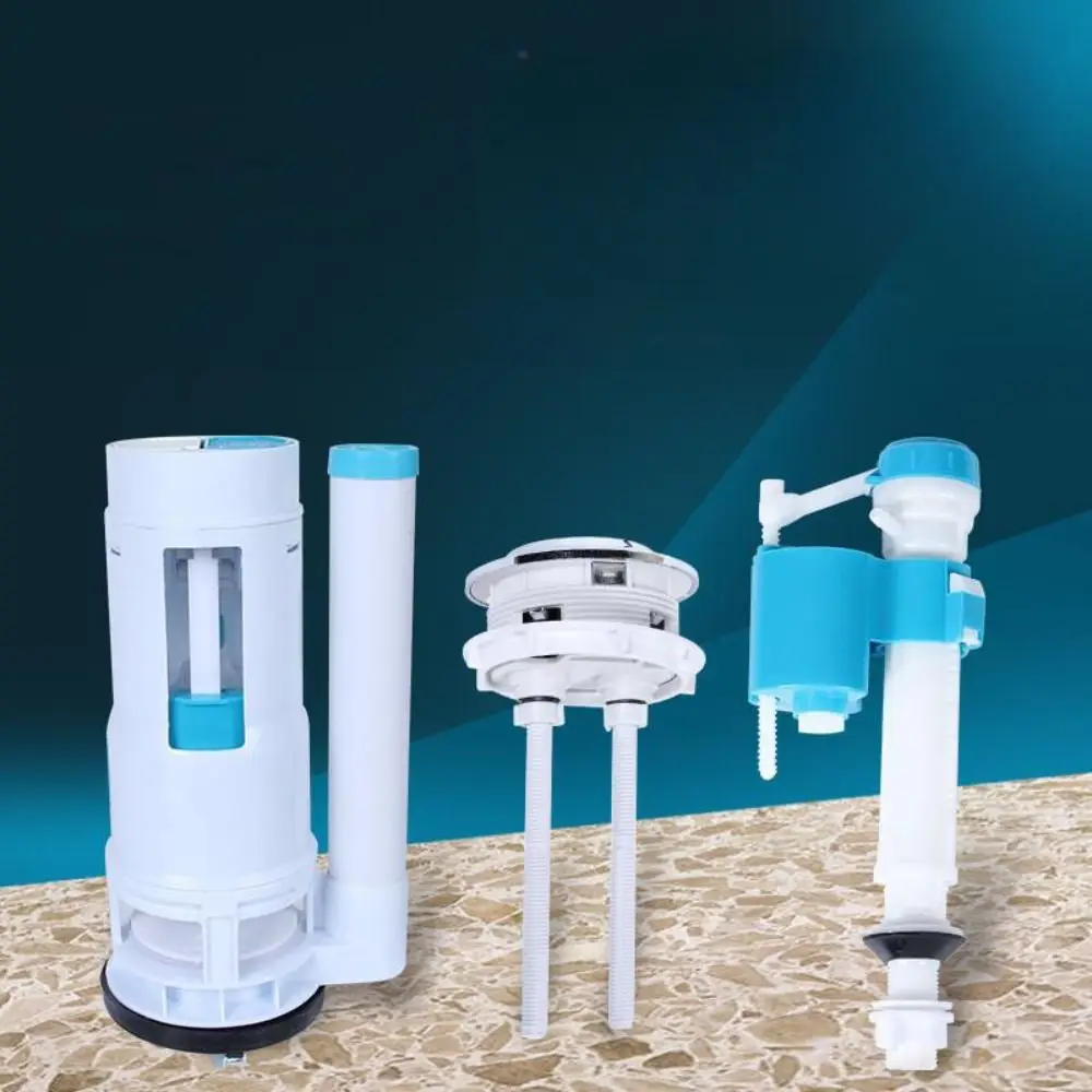 Leak-proof Water Outlet Valve Filtration Plastic One Piece Toilet Drain Valve Dual Flush Adjustable Drain Flush Cistern Valve