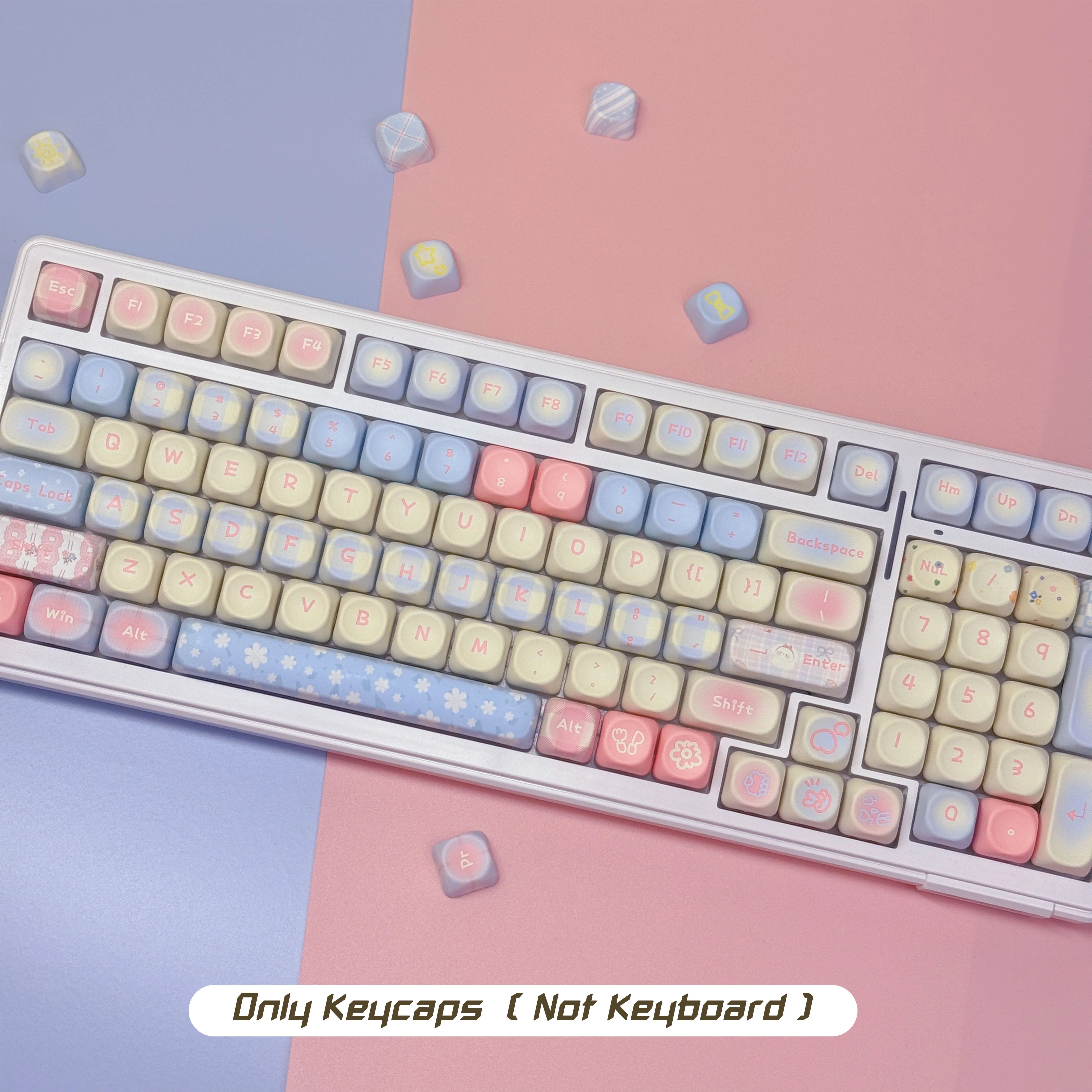 

Layout Anime Keycaps MOA Profile 131 ANSI US PBT Dye Sublimation Key Caps Set for Mechanical Keyboard 61/64/75/84/87/104/108