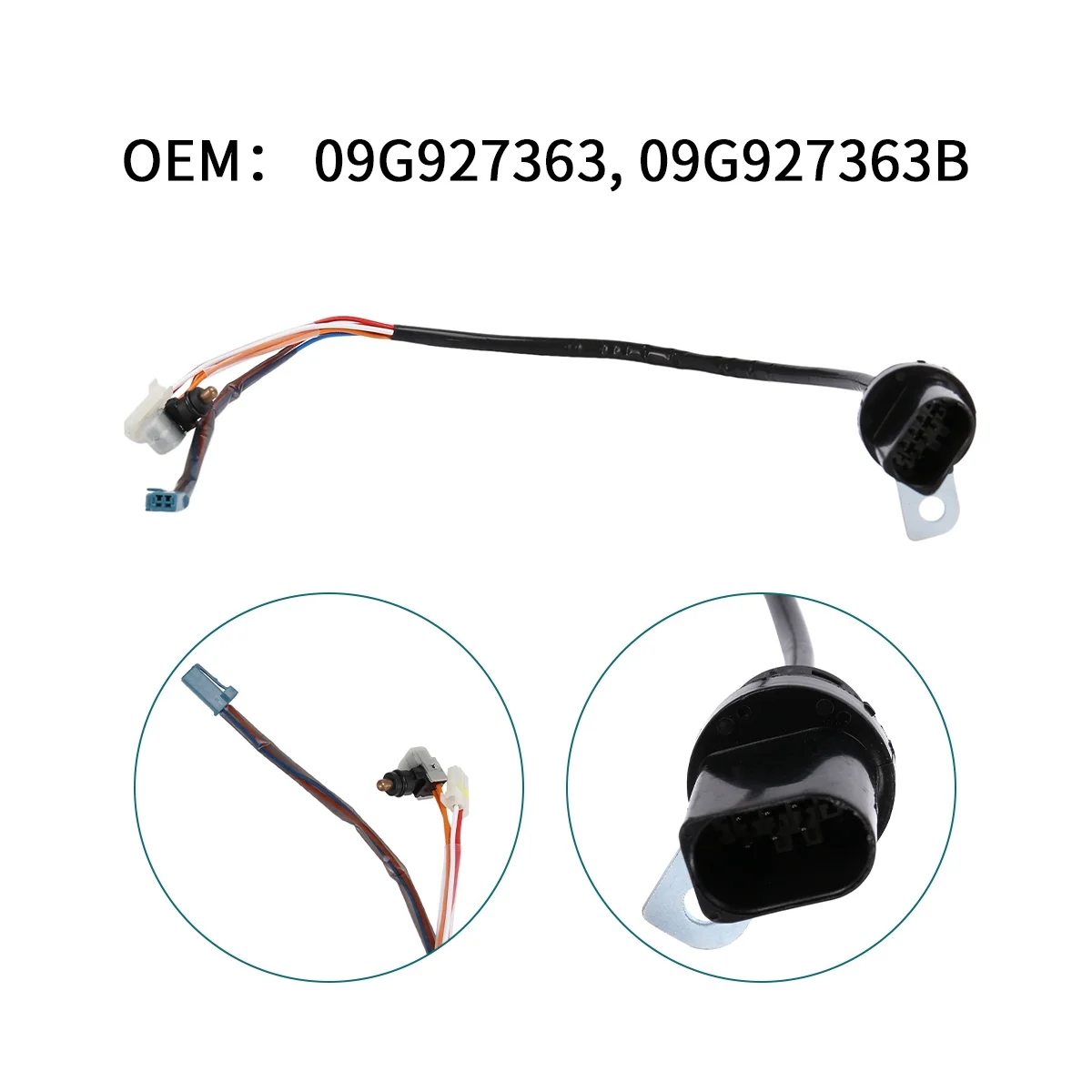 6 Pin Transmission Internal Harness Trans Solenoid 09G / TF60 /61SN for Audi TT Beetle CC Golf Jetta Passat 09G927363B