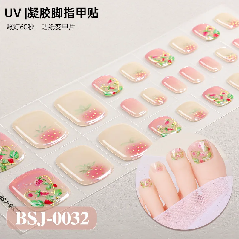 

Летние цветочные 3D-наклейки для ногтей, гель-стикеры для стемпинга, полузатвердевающие наклейки для маникюра, требуют УФ-лампу