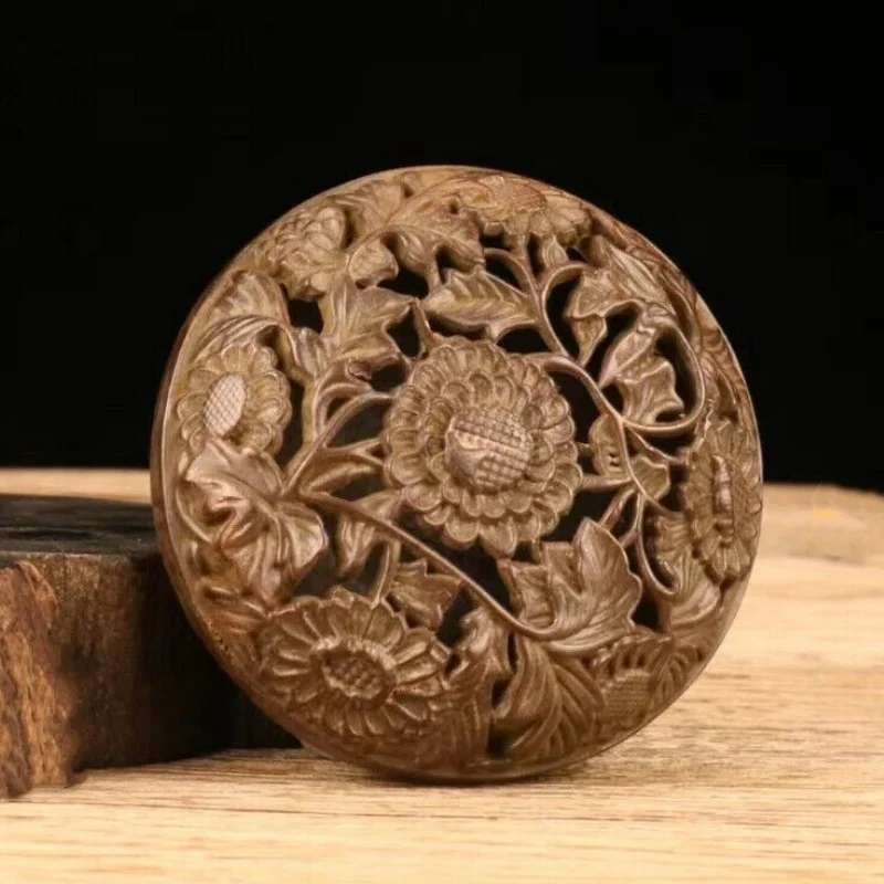 

Exquisite collection Chinese bronze flower statue figure table decoration
