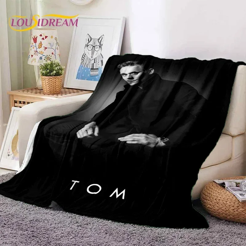 HD Latest Tom Hiddleston Collage Actor Soft Flannel Blankets,Throw Blanket Comfortable Blanket for Picnic Beds Sofa Home Bedroom
