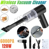 6000Pa Powerful Portable Cleaning Machine 120W Fully Automatic Power Cleaning Appliance Strong Suction Dual Use for Home and Car