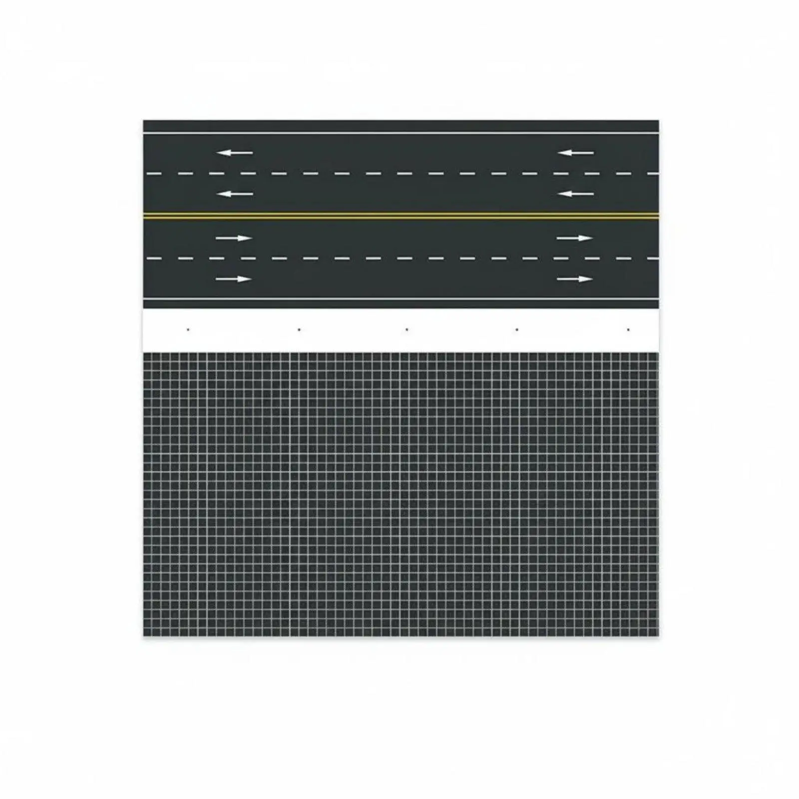 Traffic Base Sticker 1 150 Scale Street Surface Board Pre Built Road Grid for Diorama and Model City Projects