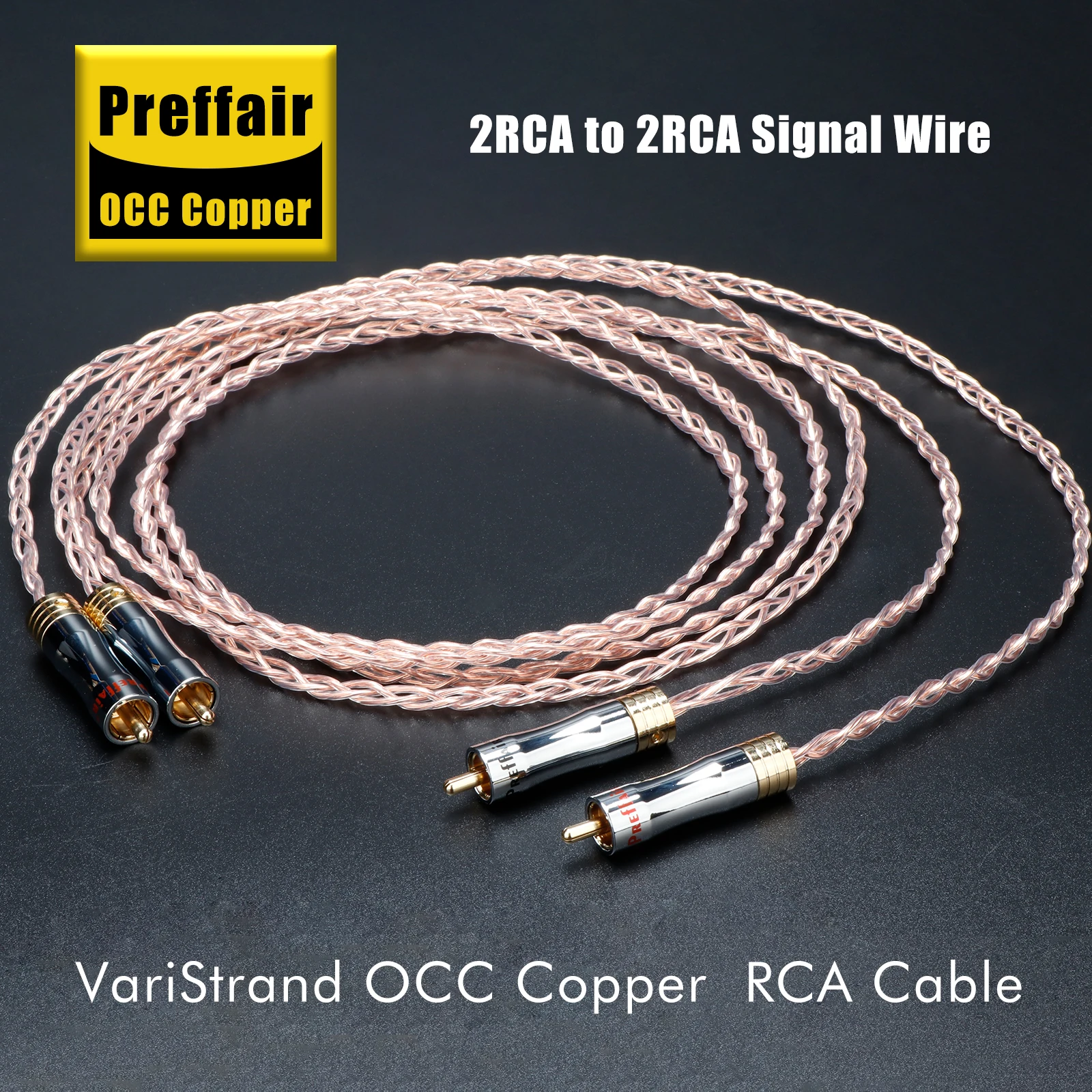 

Preffair XLR Balance Cable for Amplifier Speaker High Quality OCC Gold-plated Core 2XLR Male to 2XLR Female Plug Audio Cable