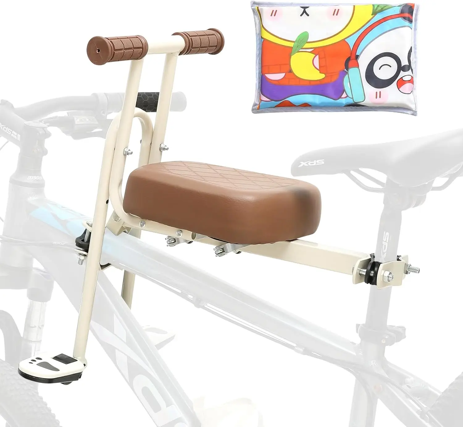 

Переднее крепление для детского велосипеда с педалями, съемное велосипедное сиденье для малышей от 2 до 5 лет, подходит для всех MTB взрослых