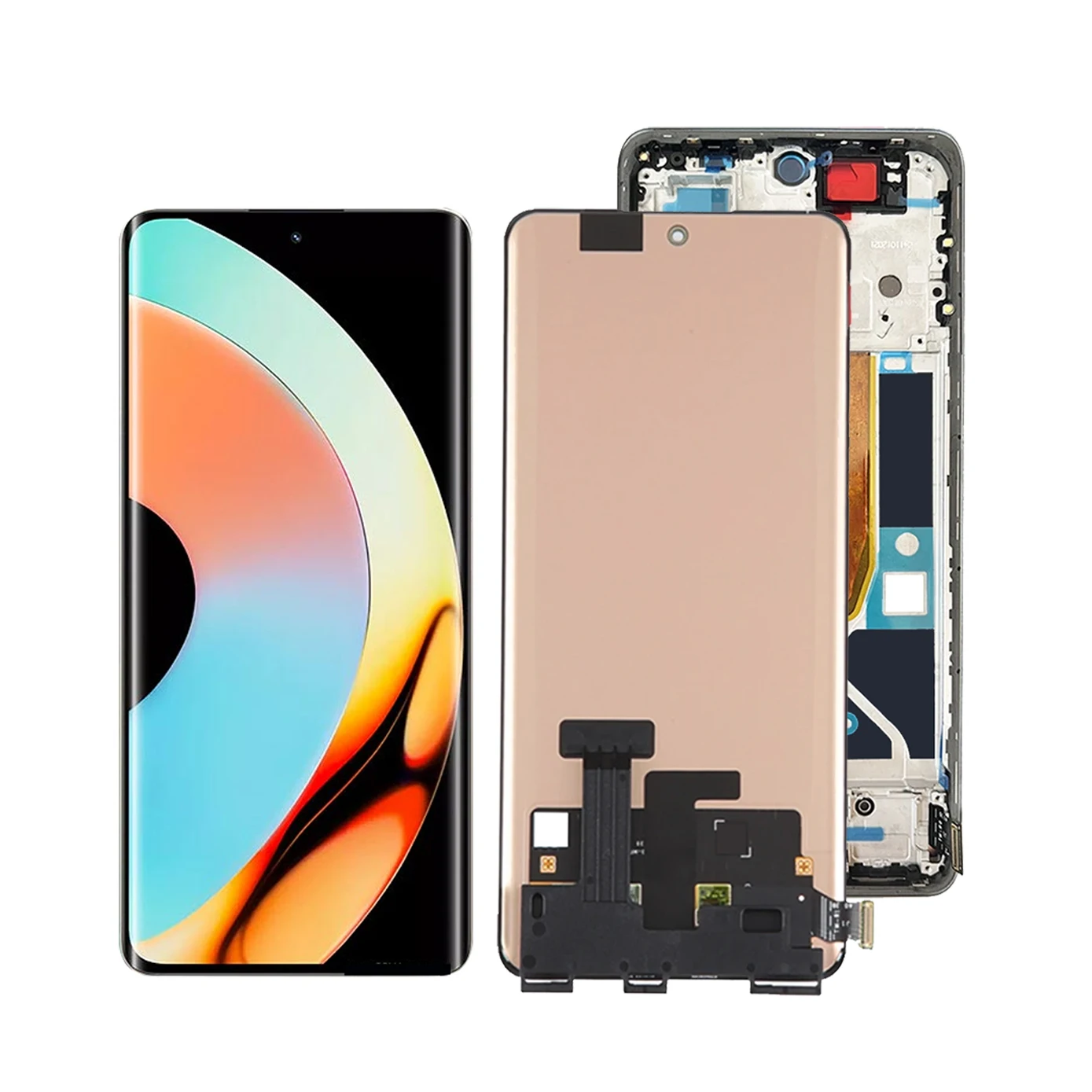 Imagem -02 - Conjunto do Digitalizador do Ecrã Táctil Amoled 6.7 Oppo Realme 10 Pro Plus Lcd Rmx3687 Rmx3686 100 Testado