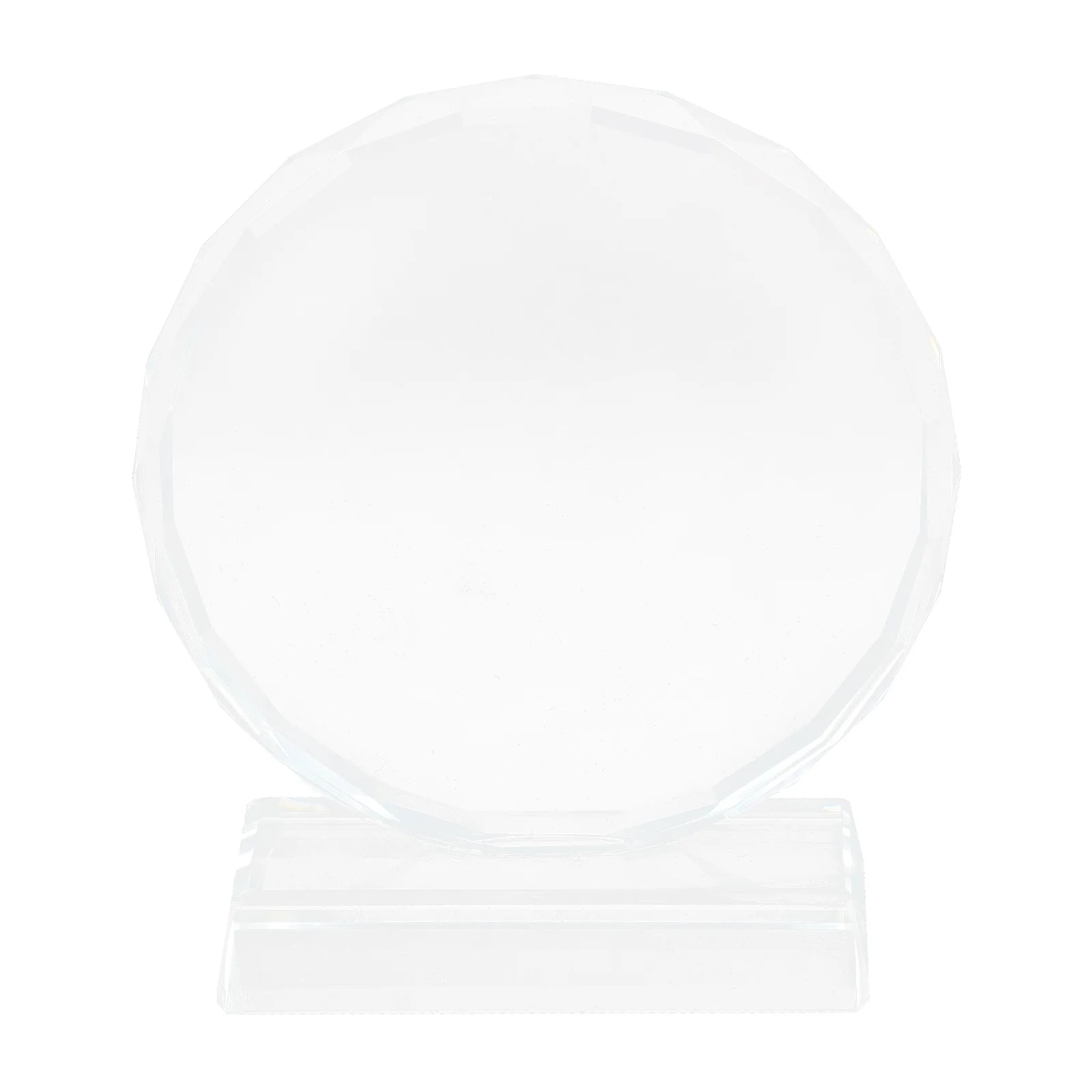 Creative Transparent Crystal Trophy Decorative Award Desktop Prize Clear Trophy Accessory Simple-Shaped Crystal Decor