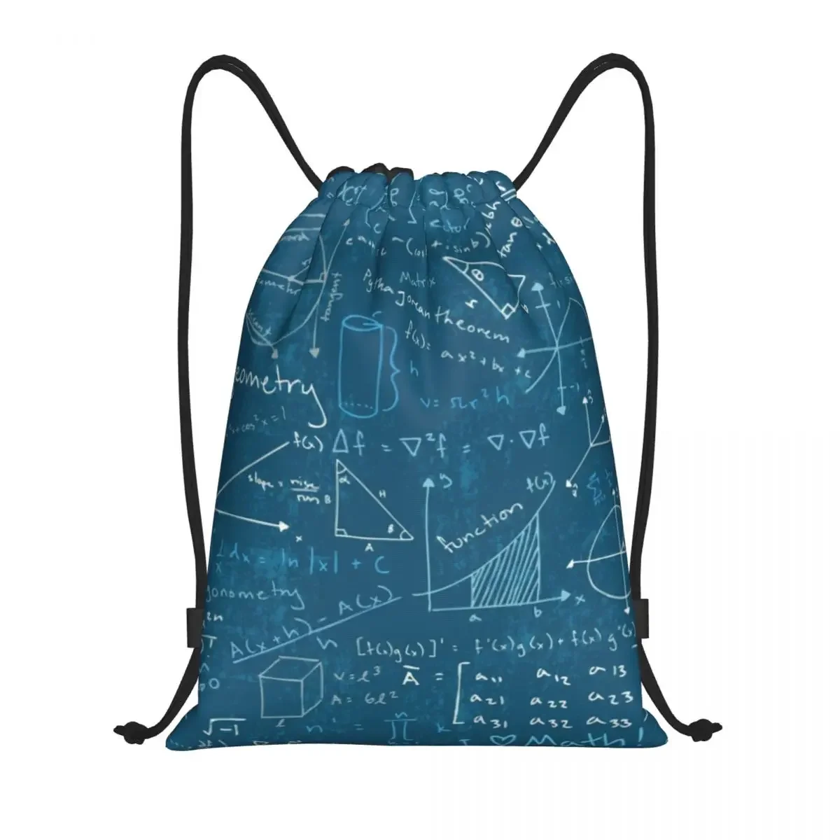 Formulas Mathematics Maths Drawstring Backpack Women Men Sport Gym Sackpack Foldable Science Geek Teacher Gift Training Bag Sack