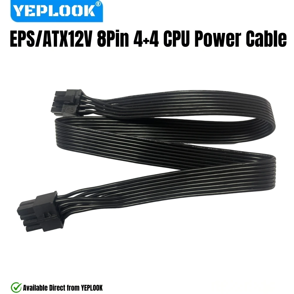 

YEPLOOK CPU Power Cable PSU 8Pin to CPU 4+4Pin for Corsair RM1000x, RM850x, RM750x, RM650x RM-x Type 4 Modular Power, 60CM 18AWG