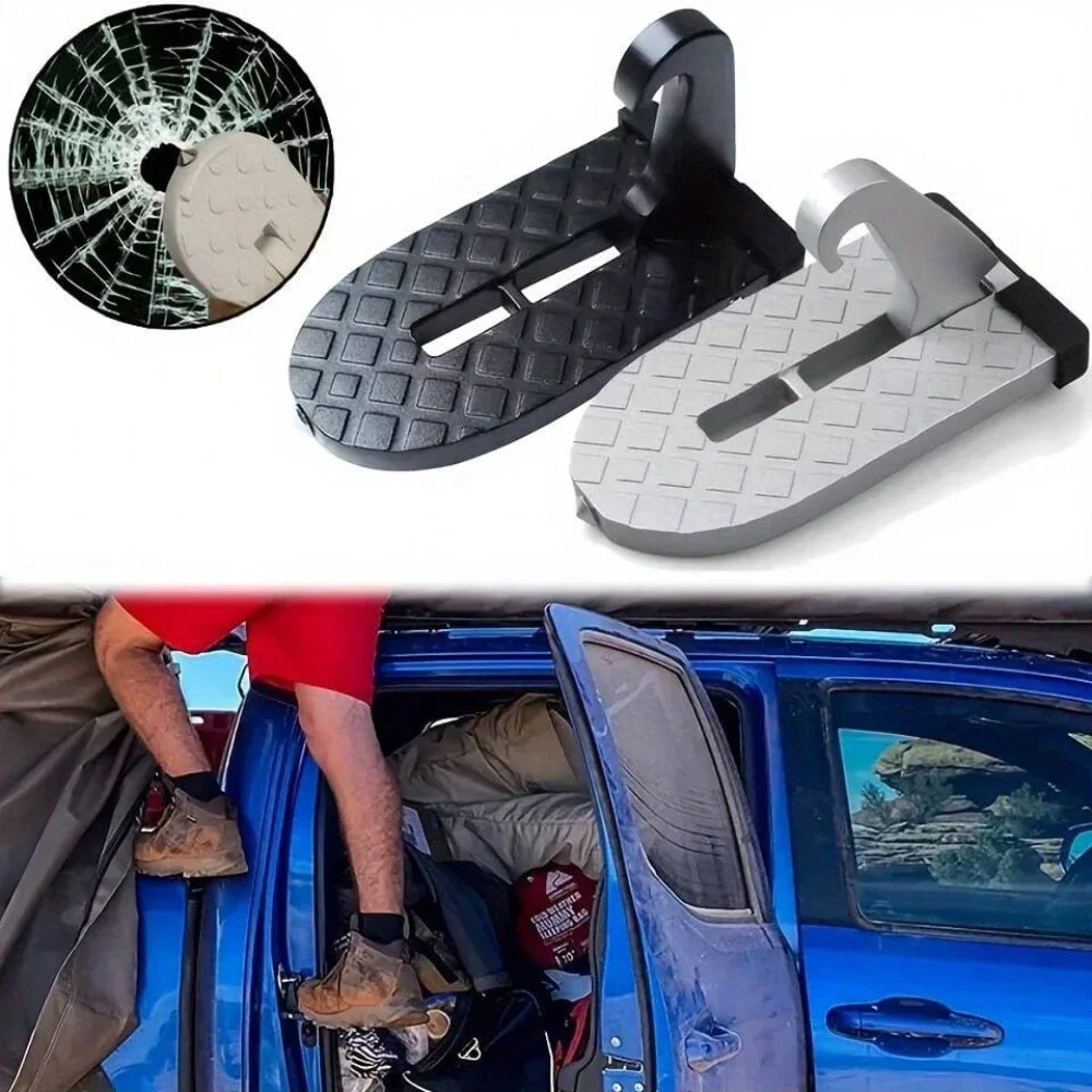 � ​ Klappbarer Tür-Trittdachträger mit Sicherheitshammer – universell für Autos, SUVs, LKWs ​ ​ – Detail 2