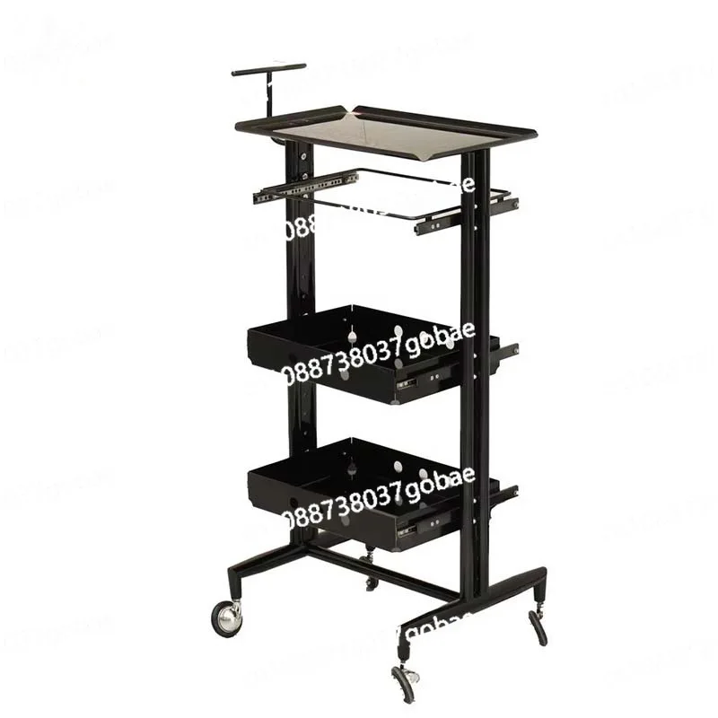 

Household trolley rack Floor type multi-layer storage rack Movable pulley