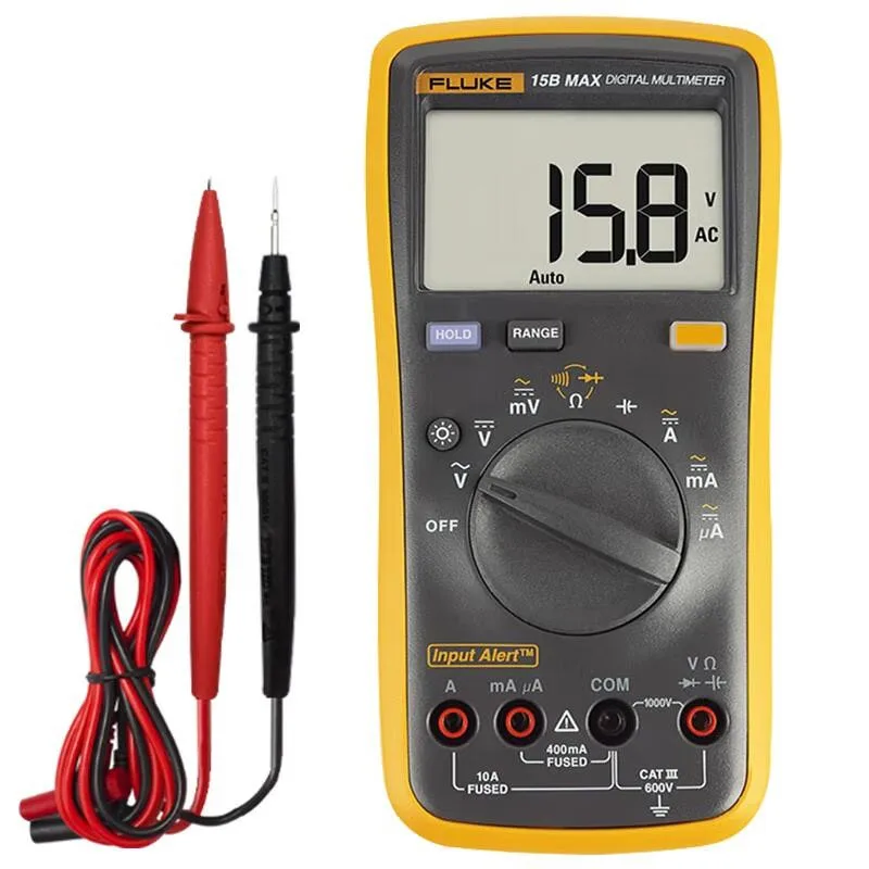 FLUKE 15B MAX Economical Multi Functional Digital Multimeter, High-precision Fully Automatic Electrical Meter