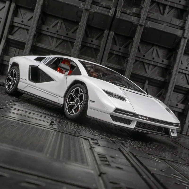 1:24 Lamborghini Countach LPI 800-4 alliage voiture de sport modèle moulé sous pression son lumière jouet exposition affichage décoration Collestion cadeau