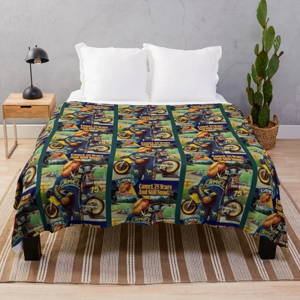 

Camel Cigarettes Throw Blanket Compact Warm Blanket for Car Road Trip