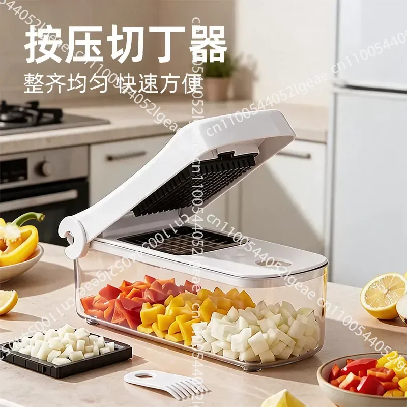 Press Dicer  Kitchen Onion Dicer Multi-functional Potato Radish Cutter