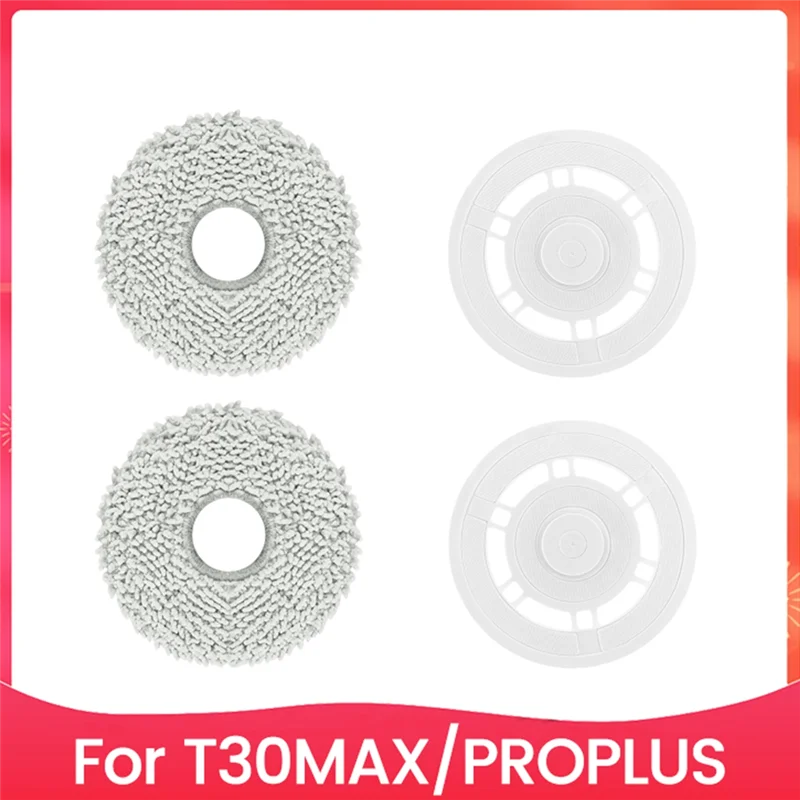 Abgp-aspirador de pó mop pano titular para ecovacs deebot t30max/t30pro plus robô aspirador peças reposição