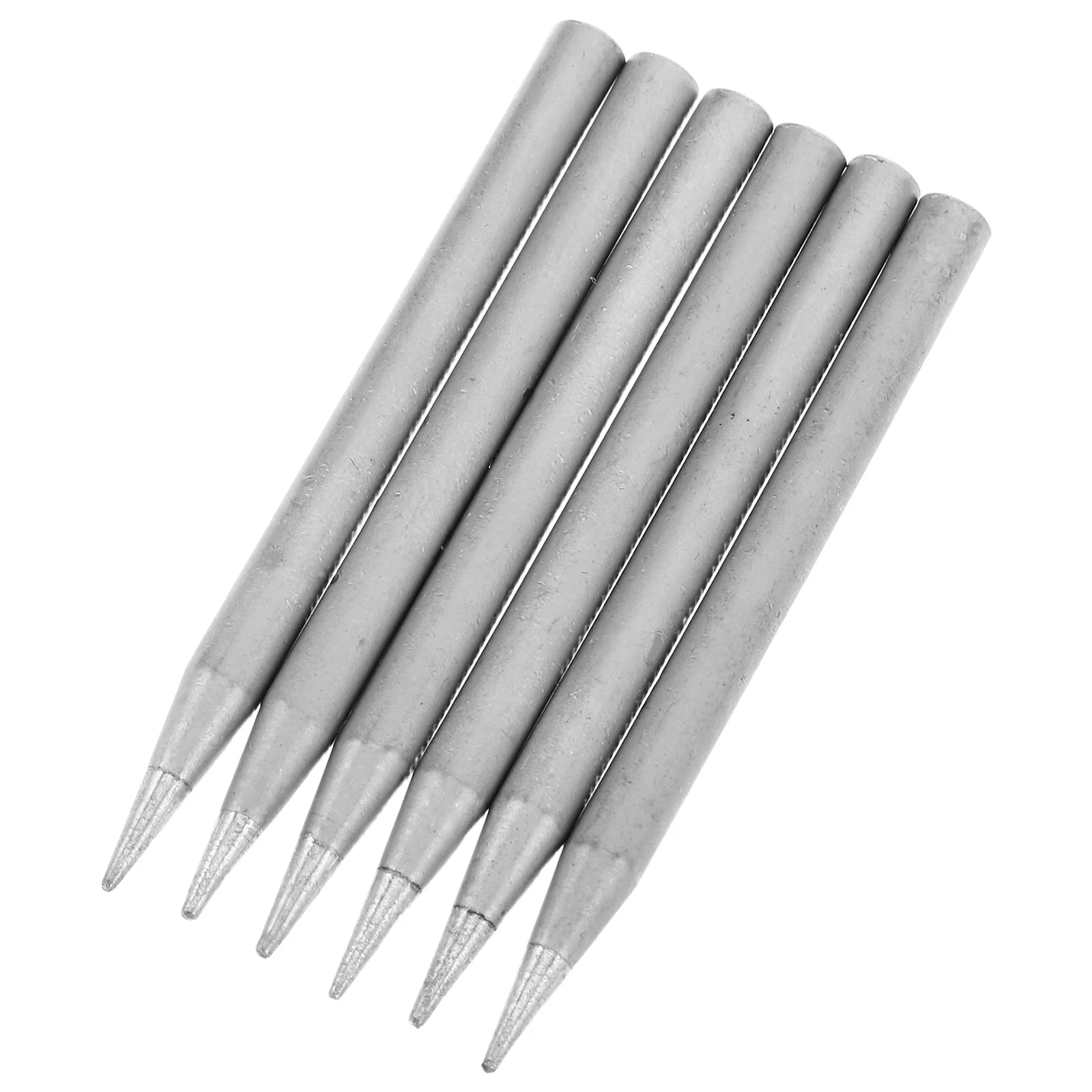 

6Pcs Pointed Iron Soldering Tips Universal Welding Station Replacement Temperature Controlled Electric Soldering Iron Heads