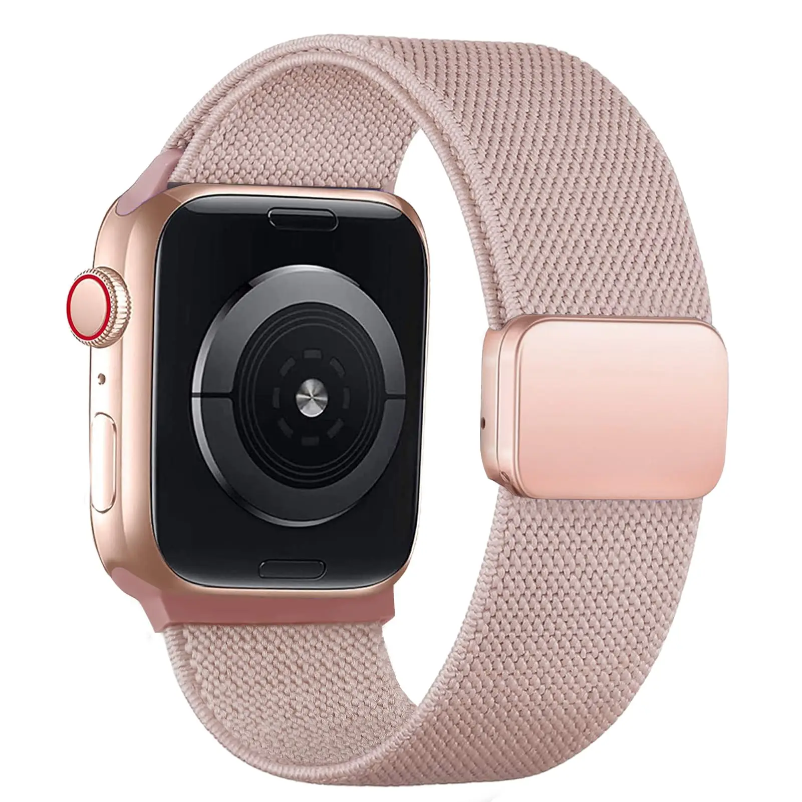 

Magnetic Loop For Apple Watch Band 40mm 44mm 45mm 49mm 41mm 38mm Scrunchie Nylon bracelet iwatch ultra 2 Series 9 3 7 8 se strap