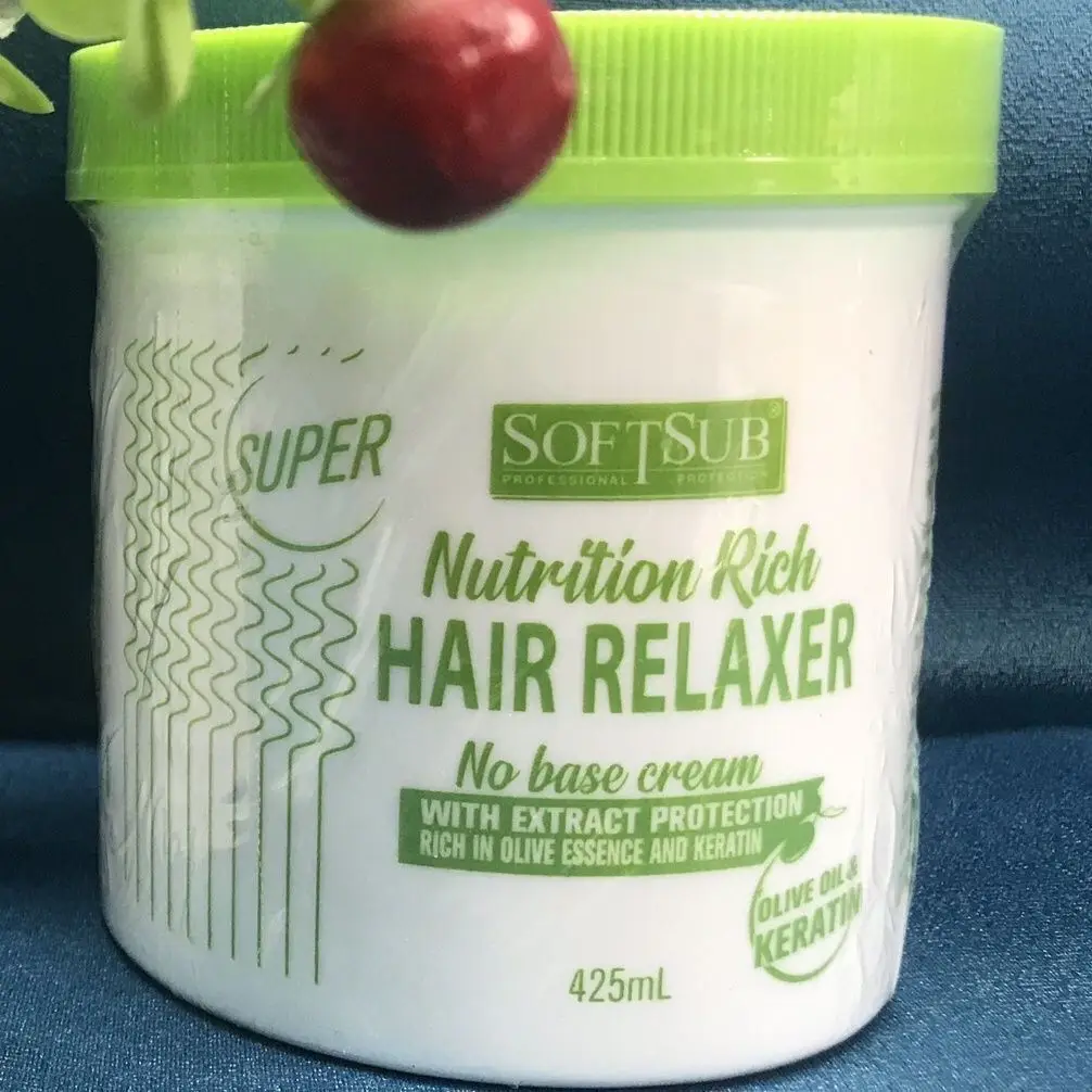 

African Olive Keratin Relaxer – Conditioning Straightening Cream, No-Lye & Anti-Breakage