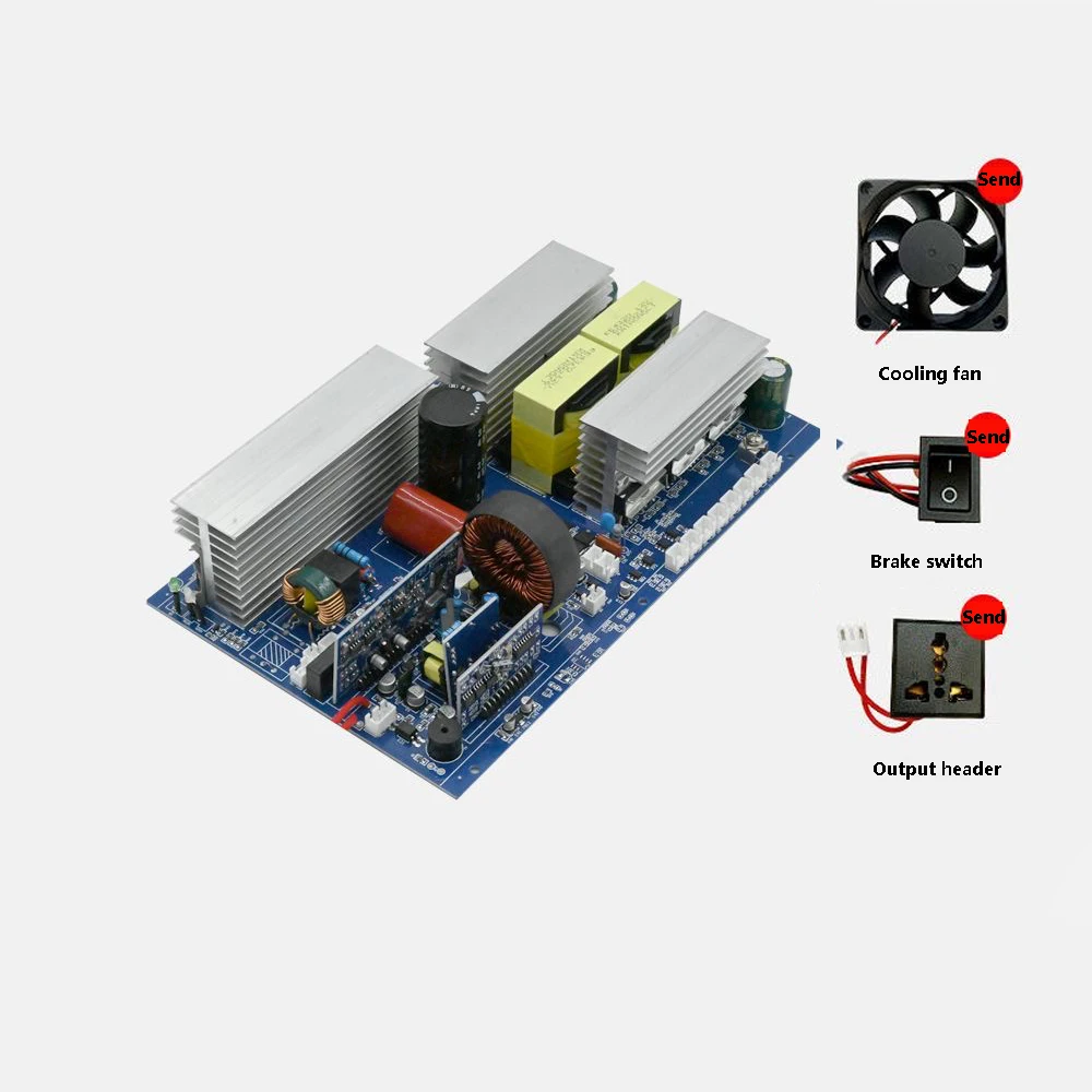 solar energy power 12V 24V 48V 60V to AC110V 220V 1000W 3000W pure sine wave inverter lithium battery energy storage motherboard