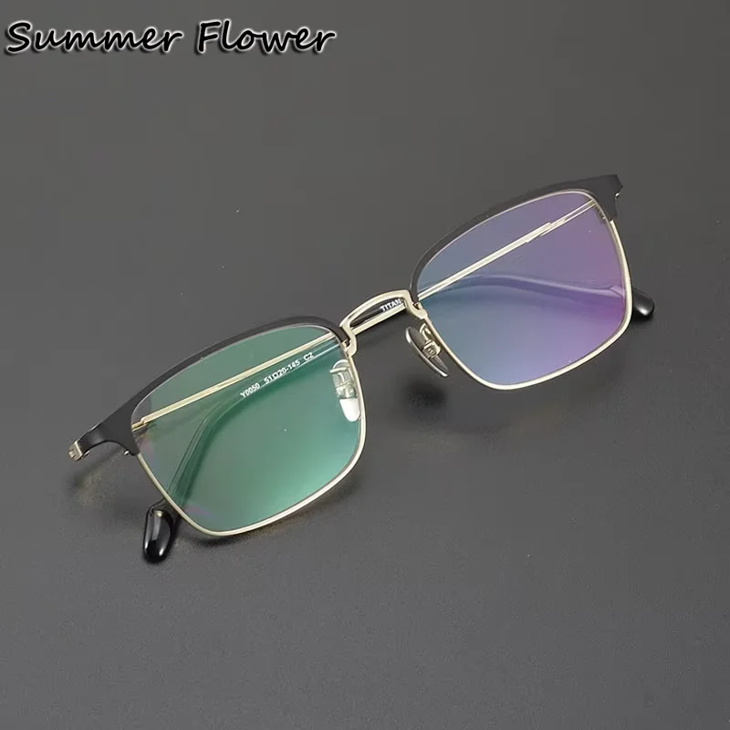 

Prescription Glasses Men Optical Pure Titanium Eye Progressive Spectacle for Myopia Teenager Eyeglasses Frame for Recipe Lens