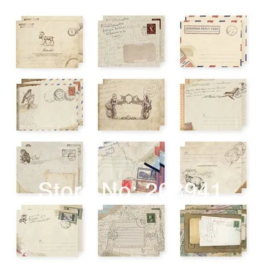 12pcs/lot Kawaii Vintage European Style Mini Envelope School Office Supplies 100*80mm