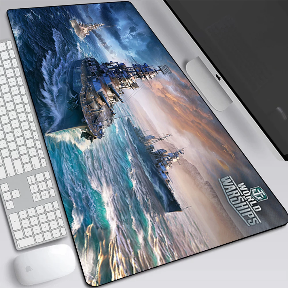 World of Warships Large Gaming Mouse Pad Computer Laptop Mousepad Keyboard Pad Desk Mat PC Gamer Mouse Mat XXL Office Mausepad