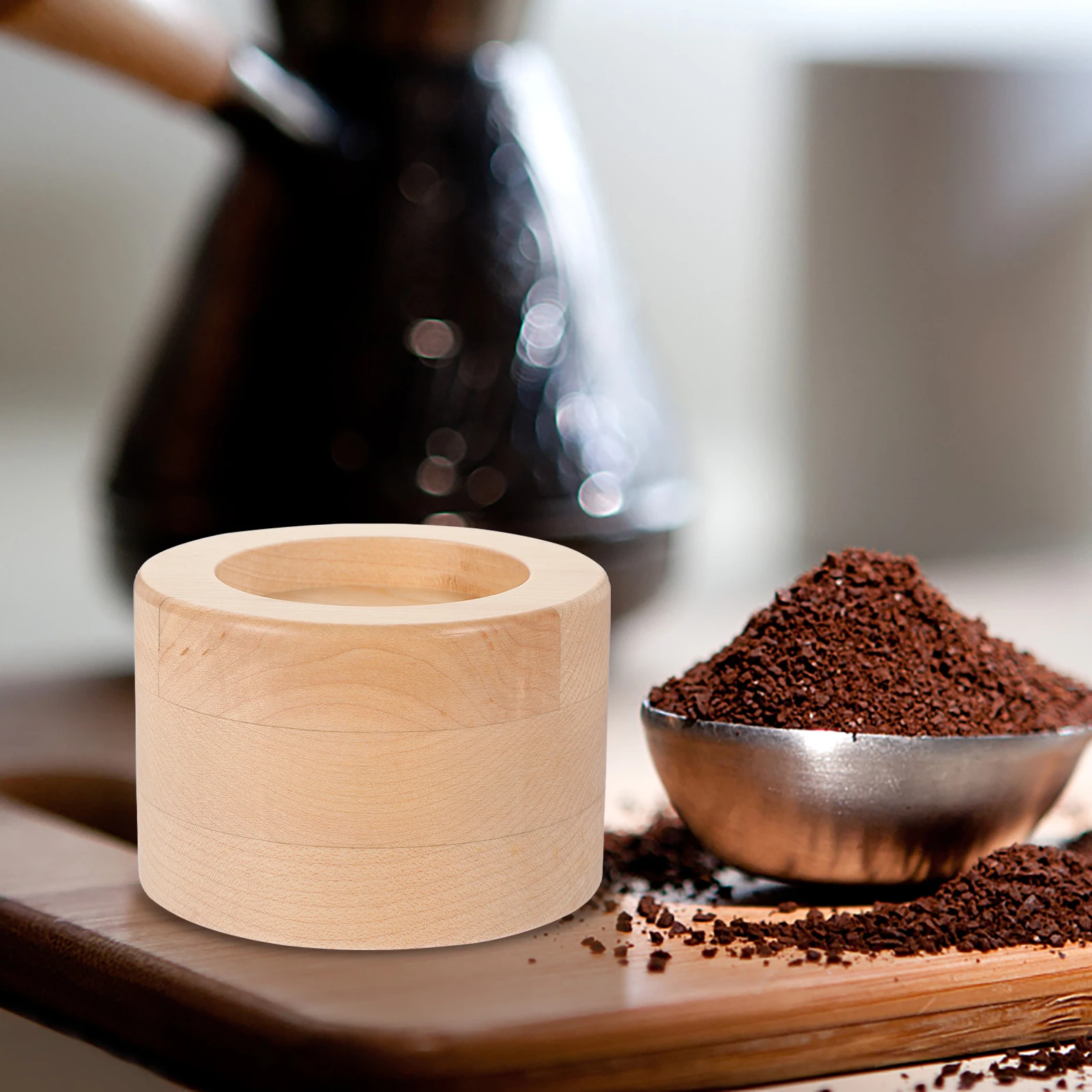 

Coffee Tamper Holder Wooden Tamper Station Multifunctional Desktop Base For Espresso Machine Coffee Tool Storage Stand