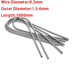 1PC Custom Thin Long Metal Steel Tension Small Coil Extension Spring,Wire Diameter 0.3mm*1.5-6mm Out Diameter*1000mm Length