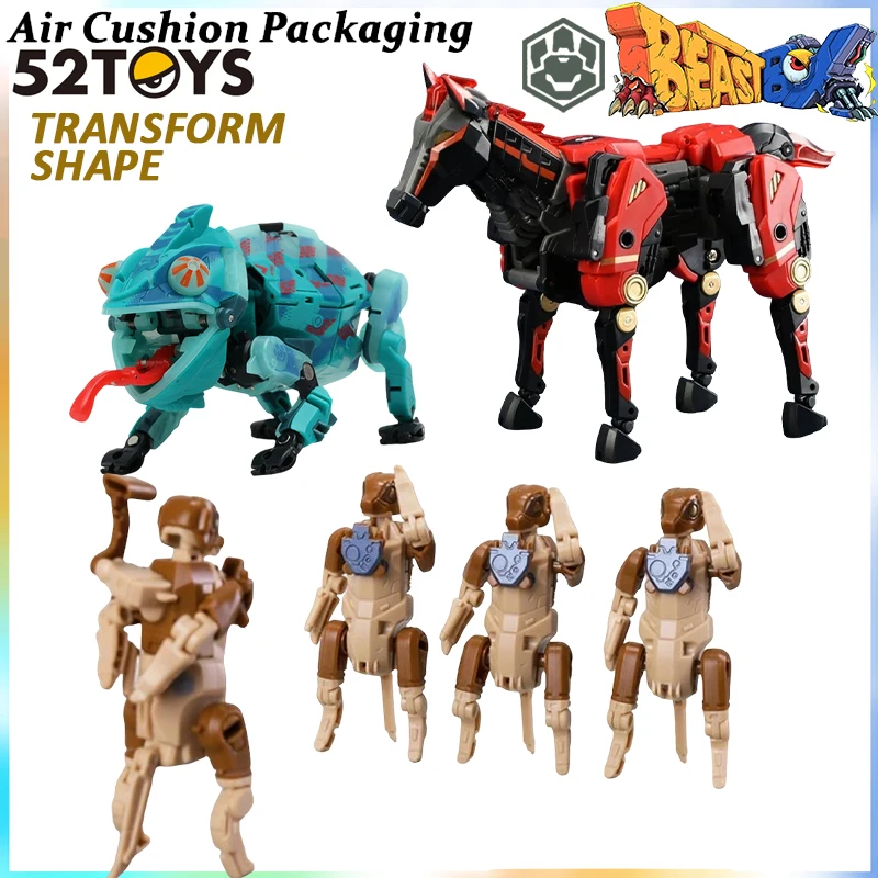 

52TOYS Genuine BEASTBOX Series Transformable Giant Claw Race Thermochromic Lizard Groundhog Steed Action Figures Model Toys