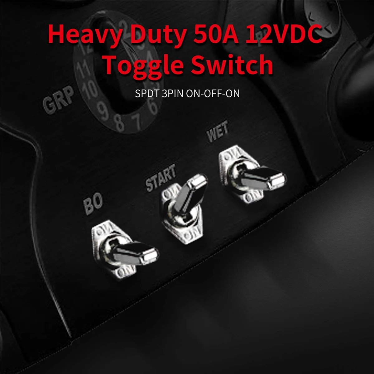 50a 12V Dc Heavy Duty Tuimelschakelaar R13-401-103 Auto Tuimelschakelaar Auto Gemodificeerde Hoge Stroom Tuimelschakelaar