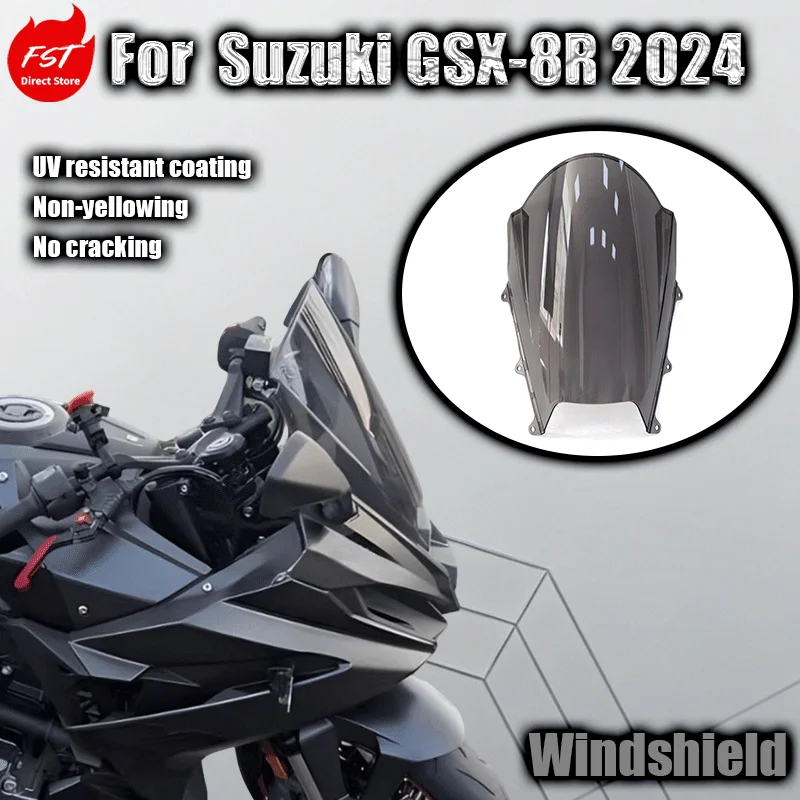 

For 2024 Suzuki GSX-8R Modified Racing Windshield GSX8R Windshield Deflector for Enhanced Riding Experience