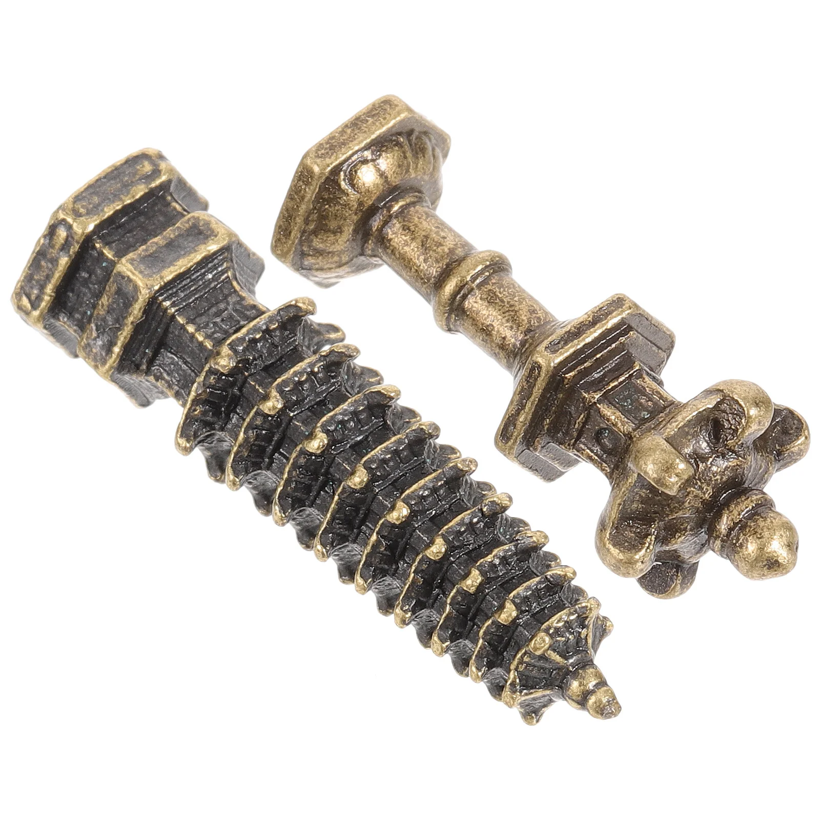 

2Pcs Zen Garden Decor Alloy Tower Lantern Durable Landscape Accessory Miniature Hexagon Lantern Outdoor Fairy Garden Ornament