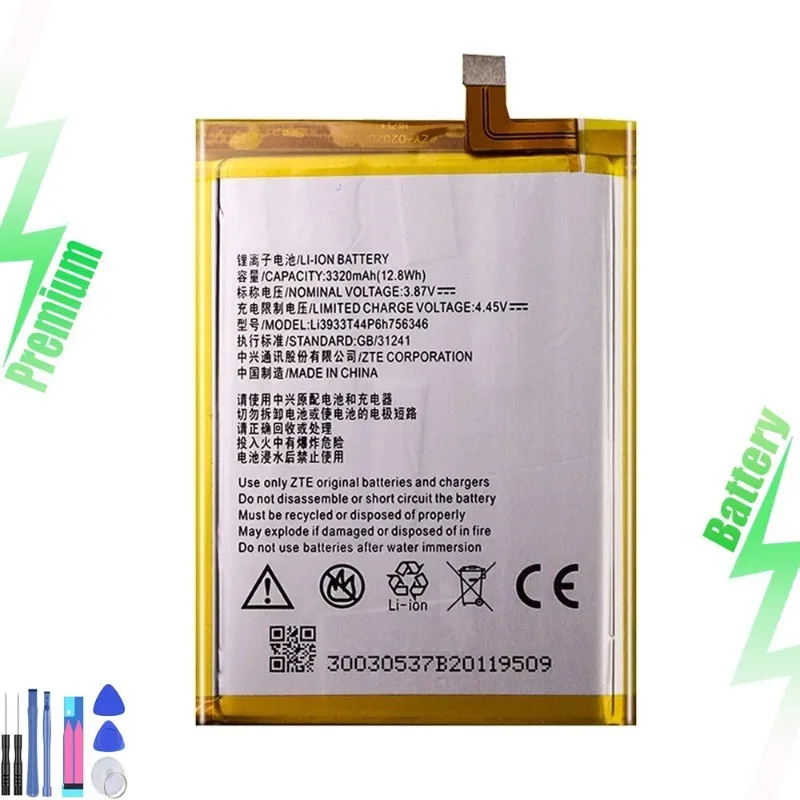 New Battery Replacement for AXON7 7 A2017 LI3931T44P8h756346 3140mAh 3.85V