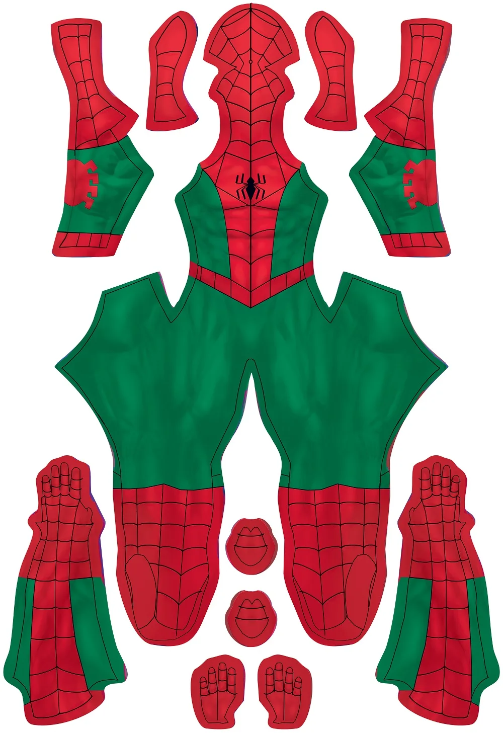 Christmas Gift Spectacular Spiderman Cosplay Superhero Zentai Bodysuits Spandex Green Spiderman Outfits Halloween Costume Adult