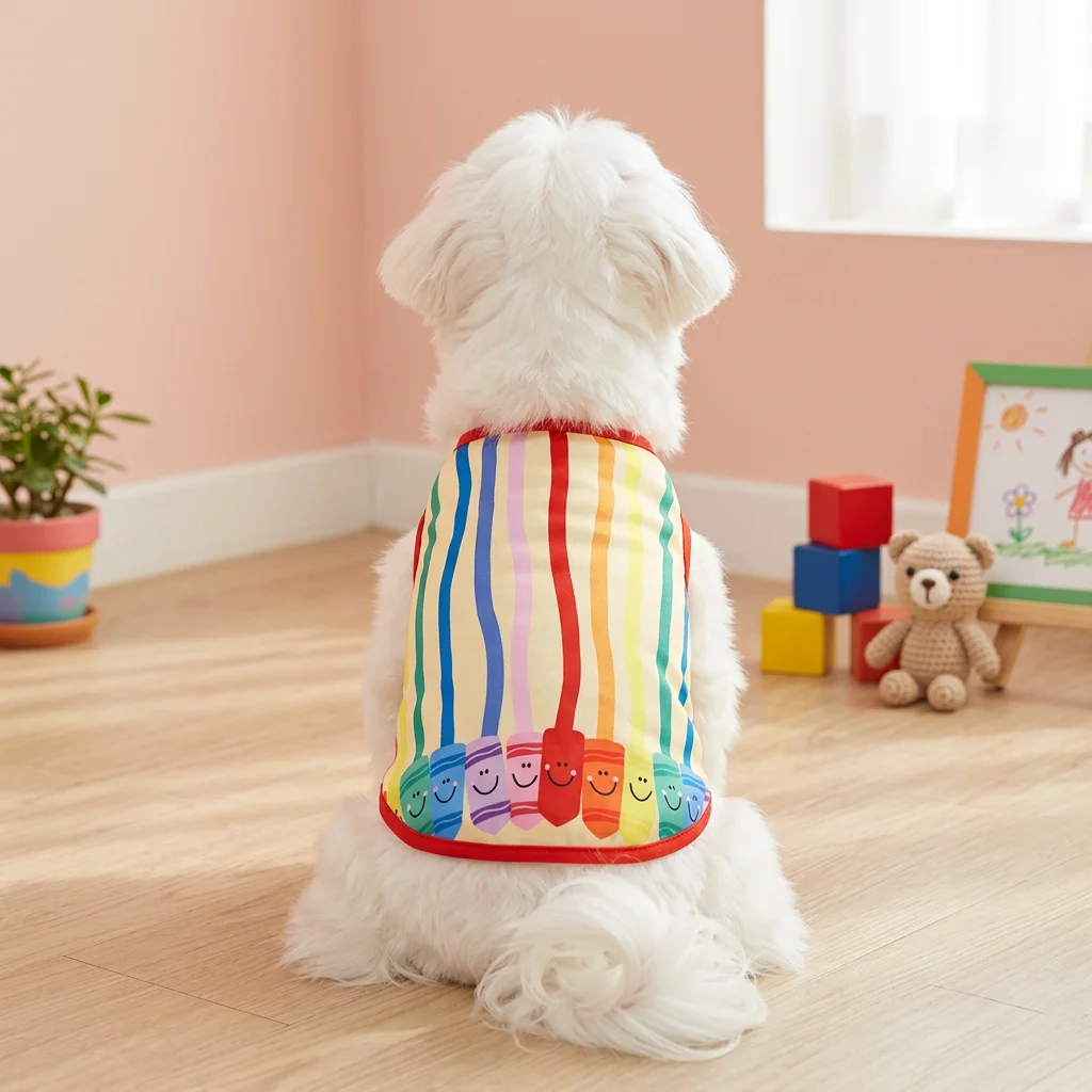 Chaleco divertido para perros y gatos - Ropa colorida