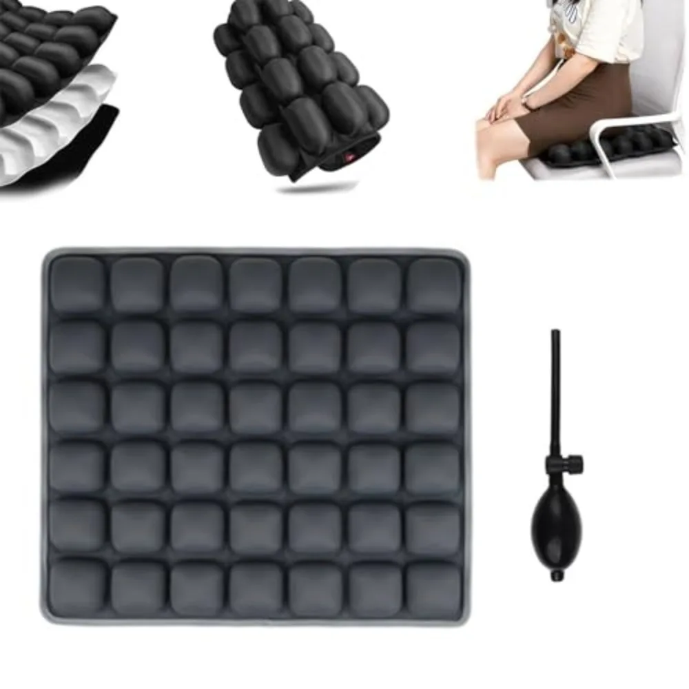 

Air Bags Travel Cushion Lightweight High Rebound Pressur 3D Air Cell Seat Cushion Breathable Portable 3D Inflatable Seat Cushion