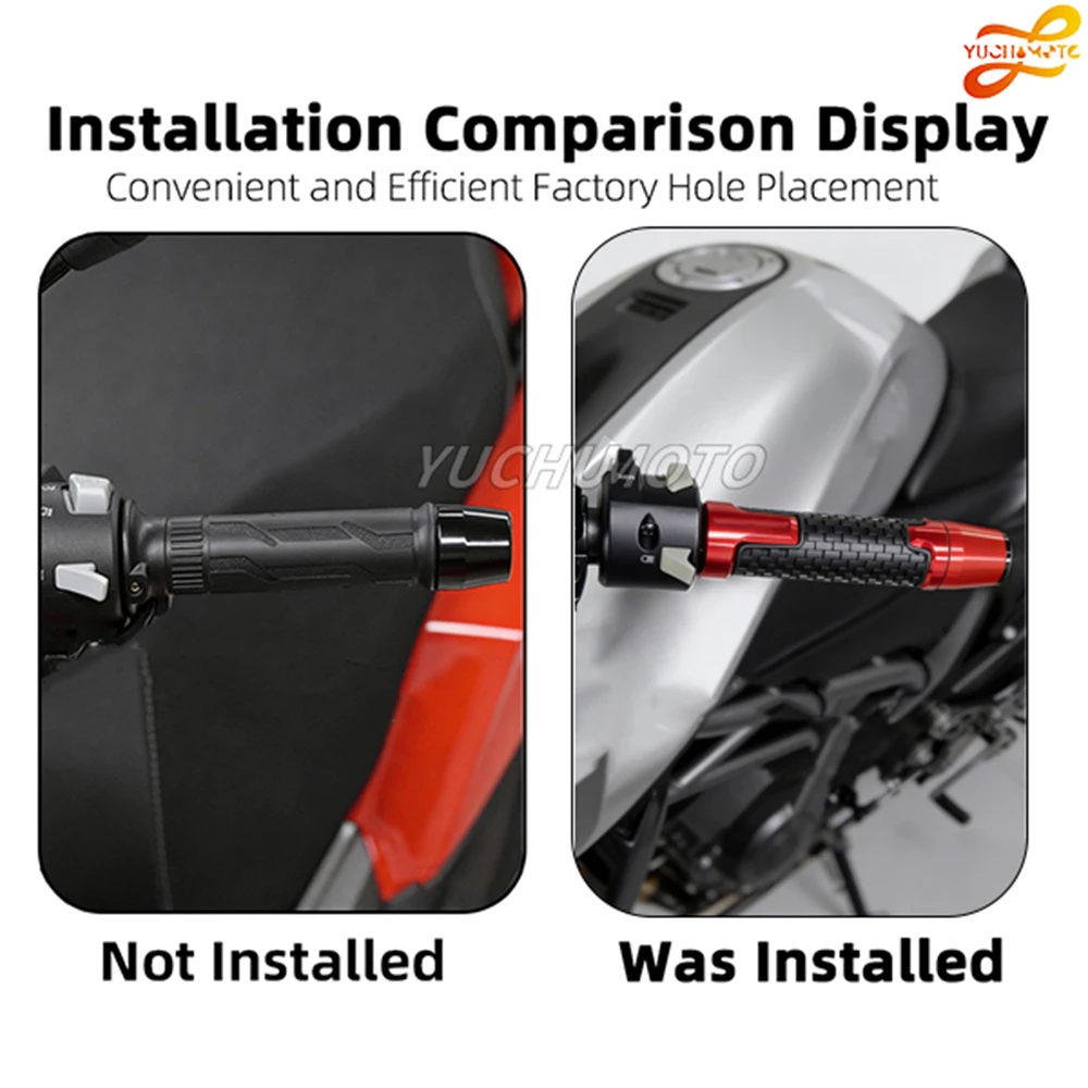 Fit For Yamaha YZFR7 YZF R7 2022 2023 2025 Motorcycle Accessories CNC Handlebar Handle Grip Handle Bar Hand Grips End Plug